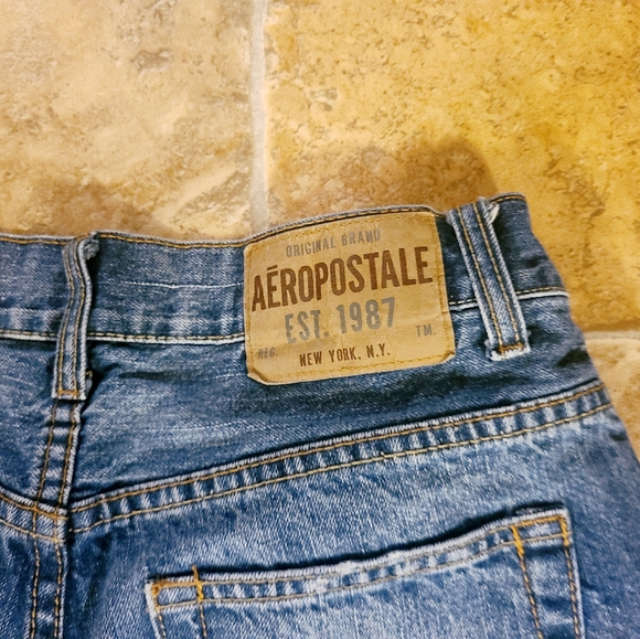 Aeropostale Benton Bootcut Mens Jeans Distressed - Picture 6 of 7